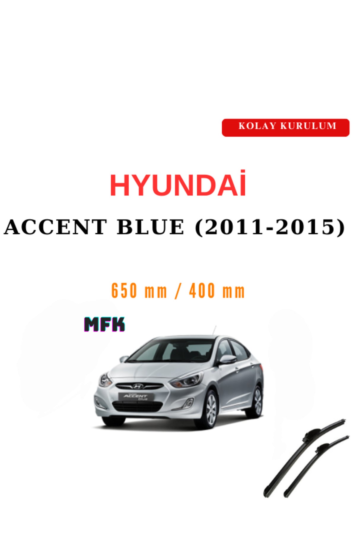 Hyundai Accent Blue (2011-2015) Fahrzeugspezifischer Scheibenwischer