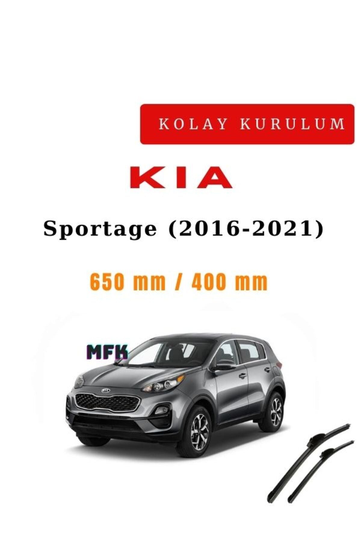 Kia Sportage (2016-2021) Araca Özel Sİlecek Ön İki