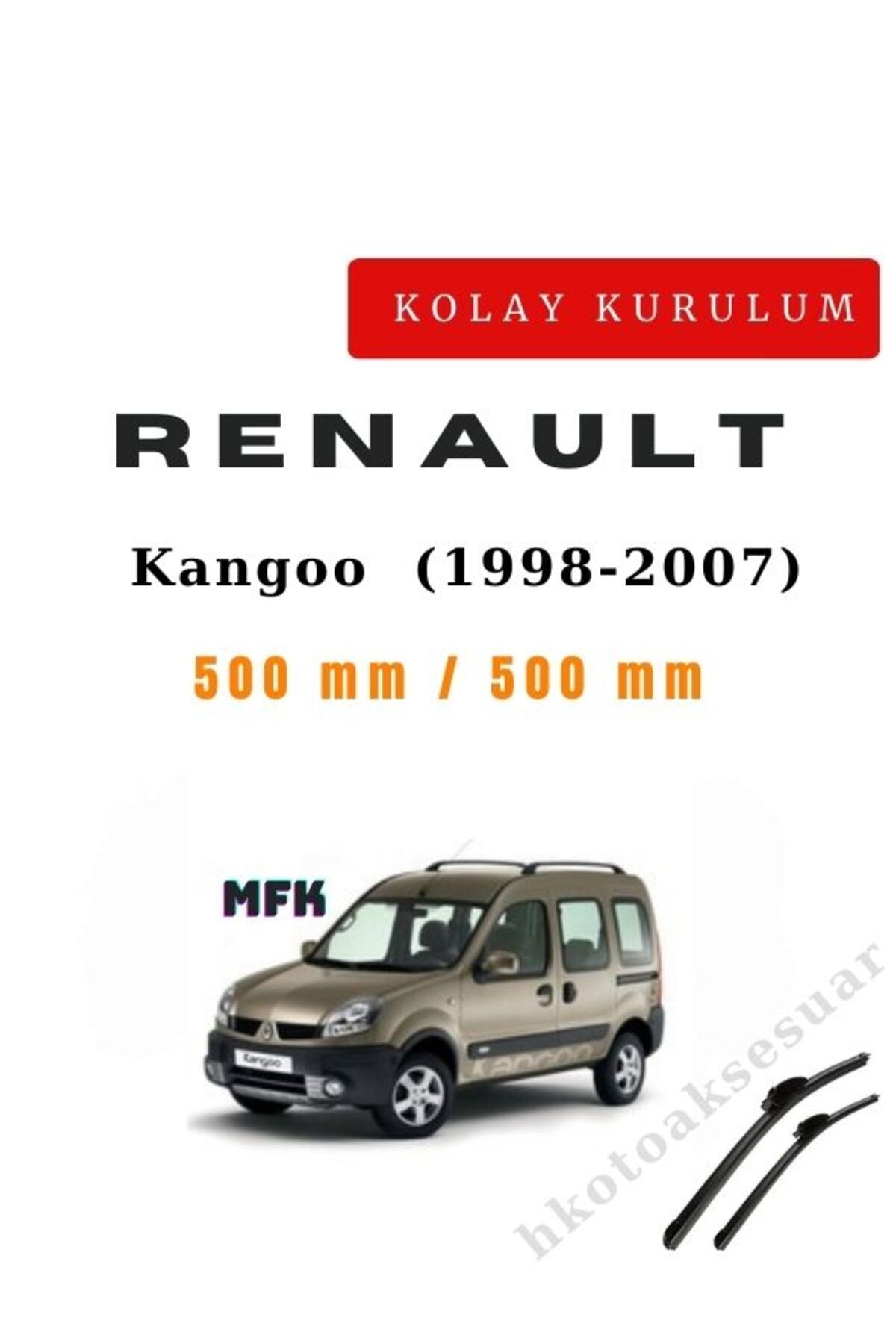 Renault Kangoo (1998-2007) Vehicle-Specific Wiper Blades Front Pair