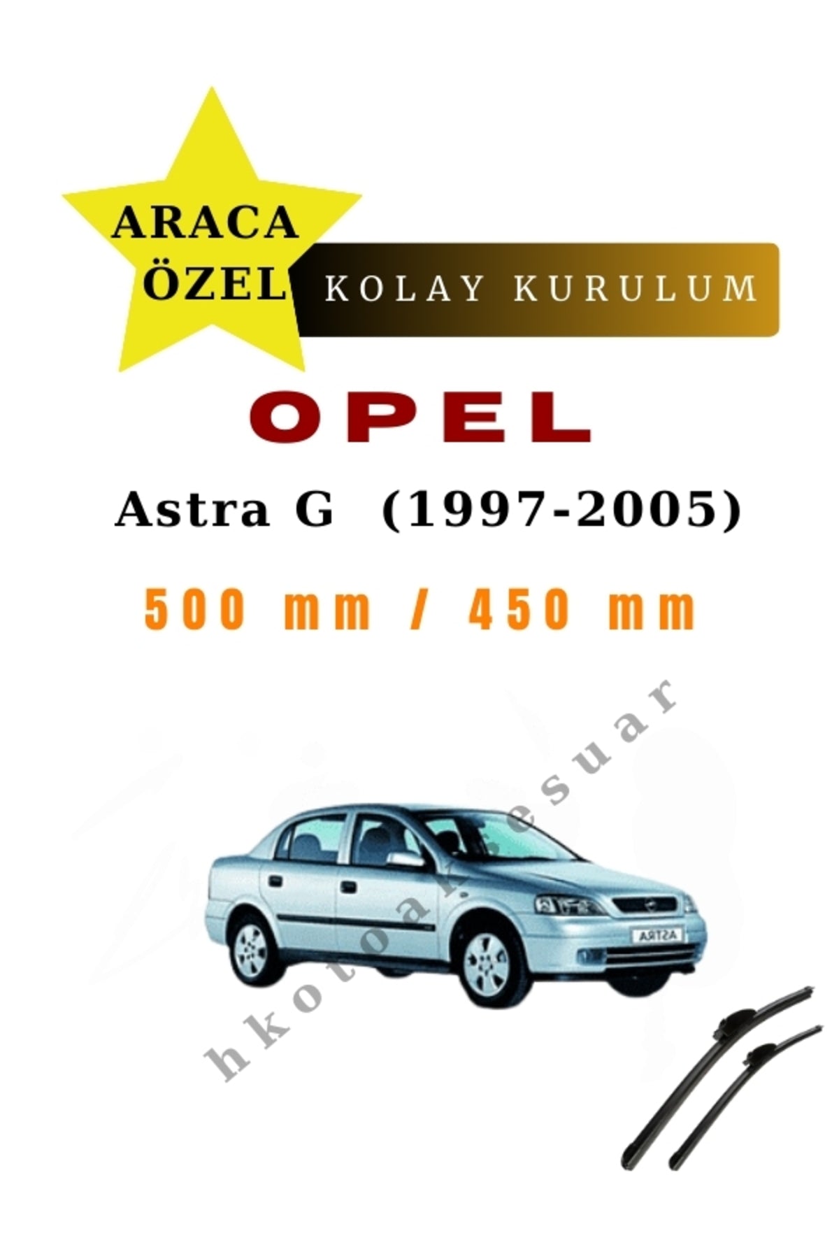Opel Astra G (1997-2005) Vehicle-Specific Wipers Front Pair