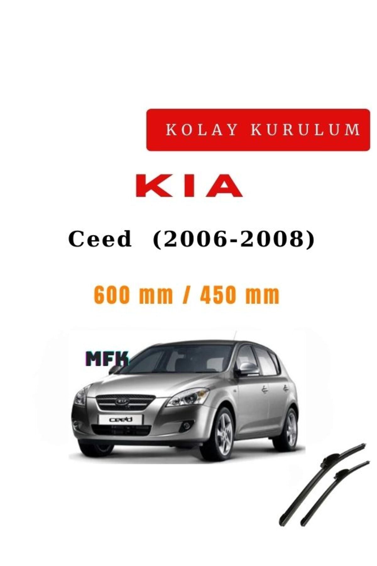 Kia Ceed (2006-2008) Fahrzeugspezifische Scheibenwischer vorne (Paar)