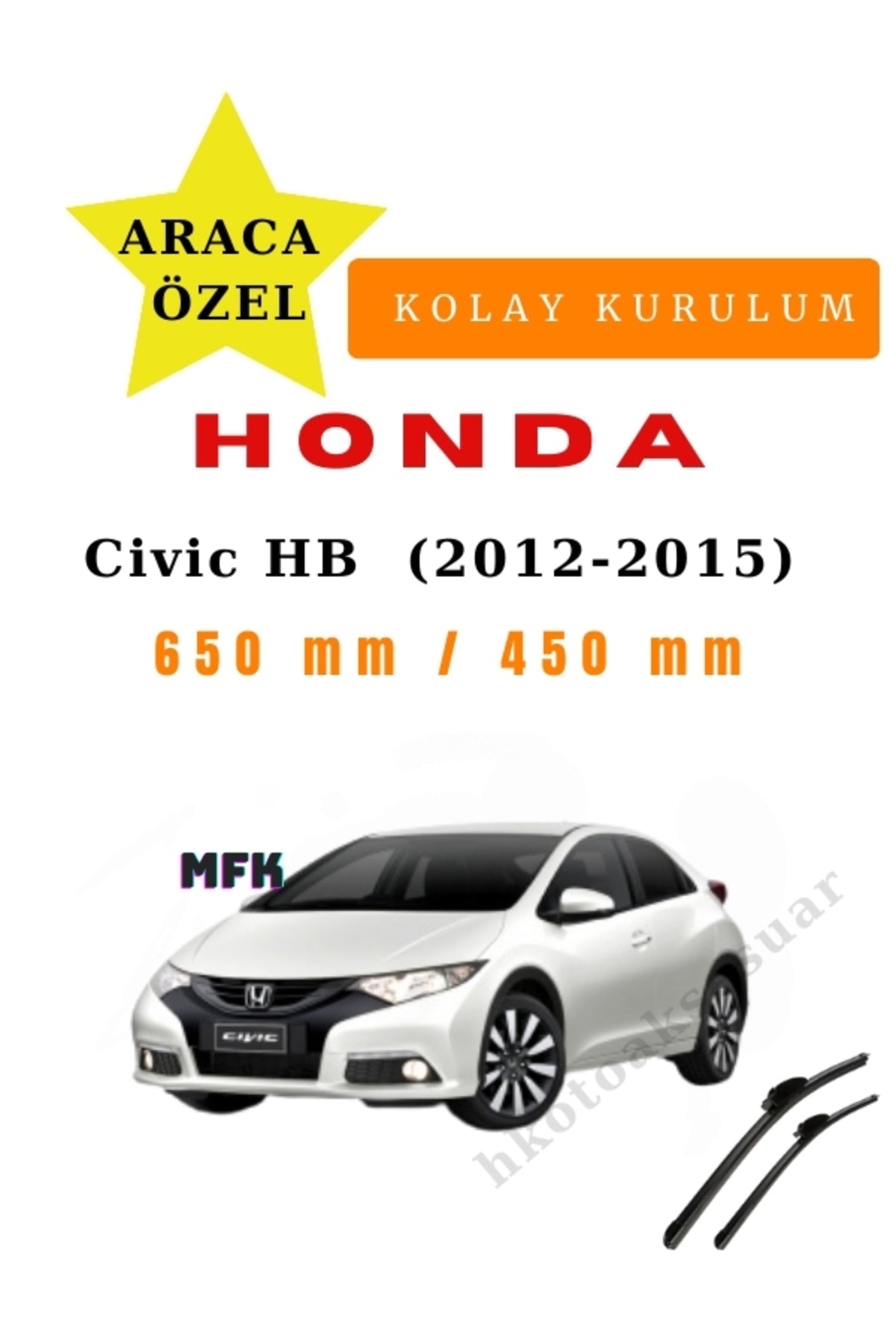 Honda Civic Hatchback (2012-2015) Fahrzeugspezifischer Scheibenwischer