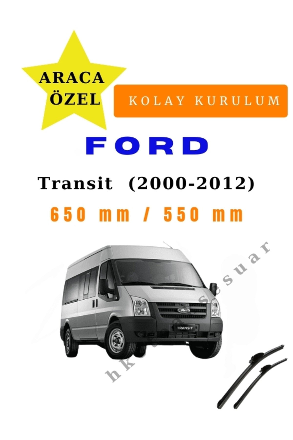 Transit (2000-2012) Spezifischer Scheibenwischer vorne zwei