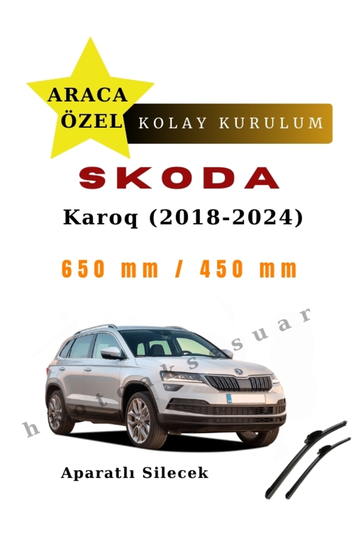 Skoda Karoq (2018-2024) Vehicle-Specific Wiper Front Pair