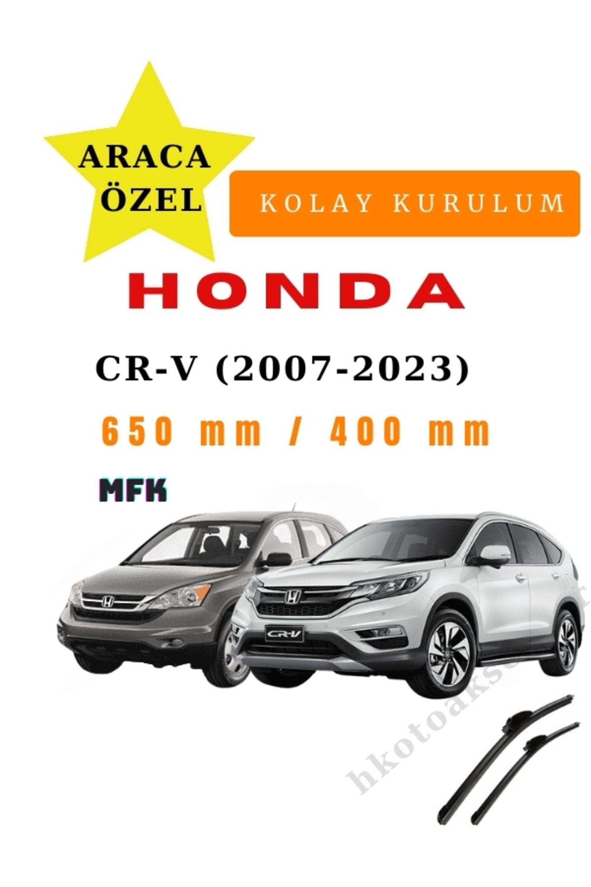Honda CR-V (2007-2023) Fahrzeugspezifische Scheibenwischer vorne zwei