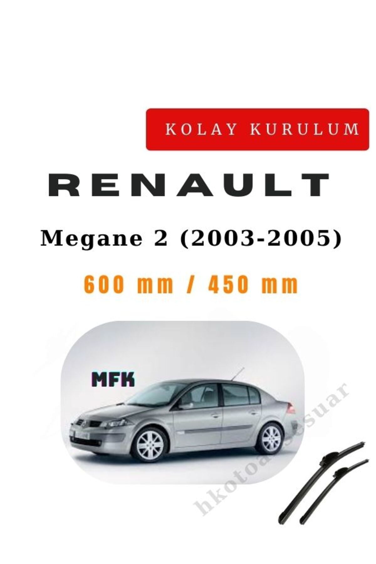 Renault Megane 2 (2003-2005) Vehicle-Specific Wiper Blade