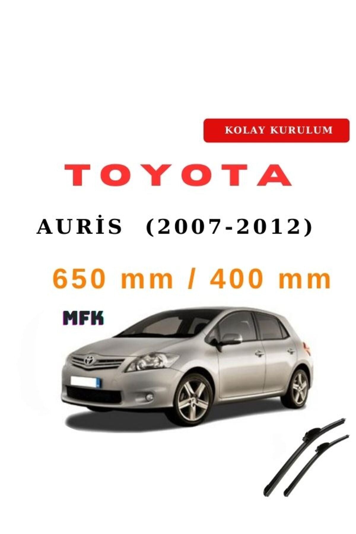 Toyota Auris (2007-2012) Vehicle-Specific Wiper Blades, Front Pair