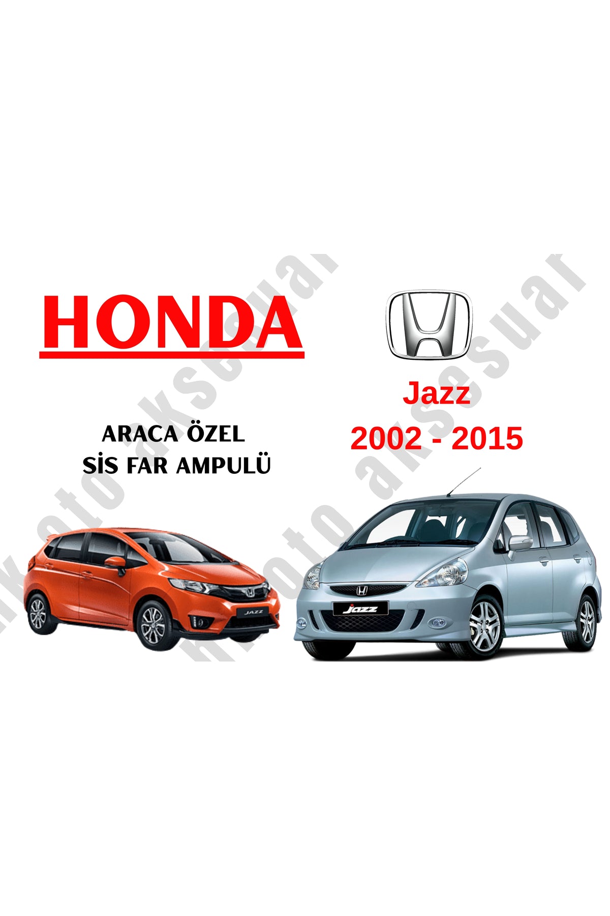Honda Jazz 2002 - 2015 Kurz - Nebelscheinwerferlampe H8