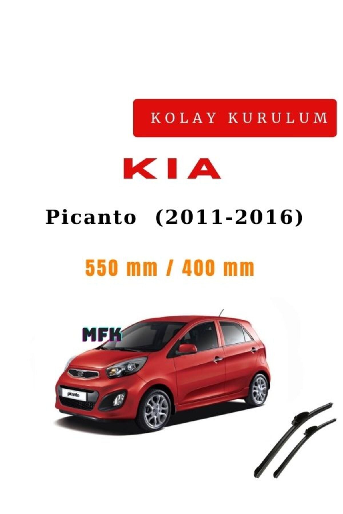 Kia Picanto (2011-2016) Vehicle-Specific Wiper Front Pair