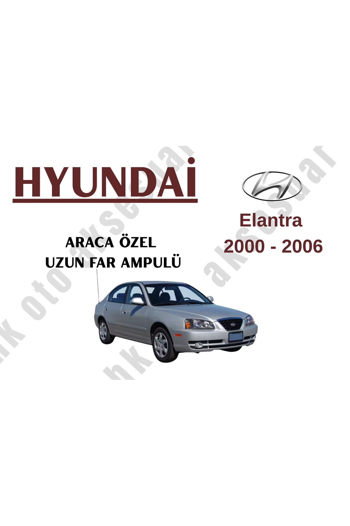Hyundai Elantra 2000-2006 Fahrzeugspezifische Fernlichtlampe H1