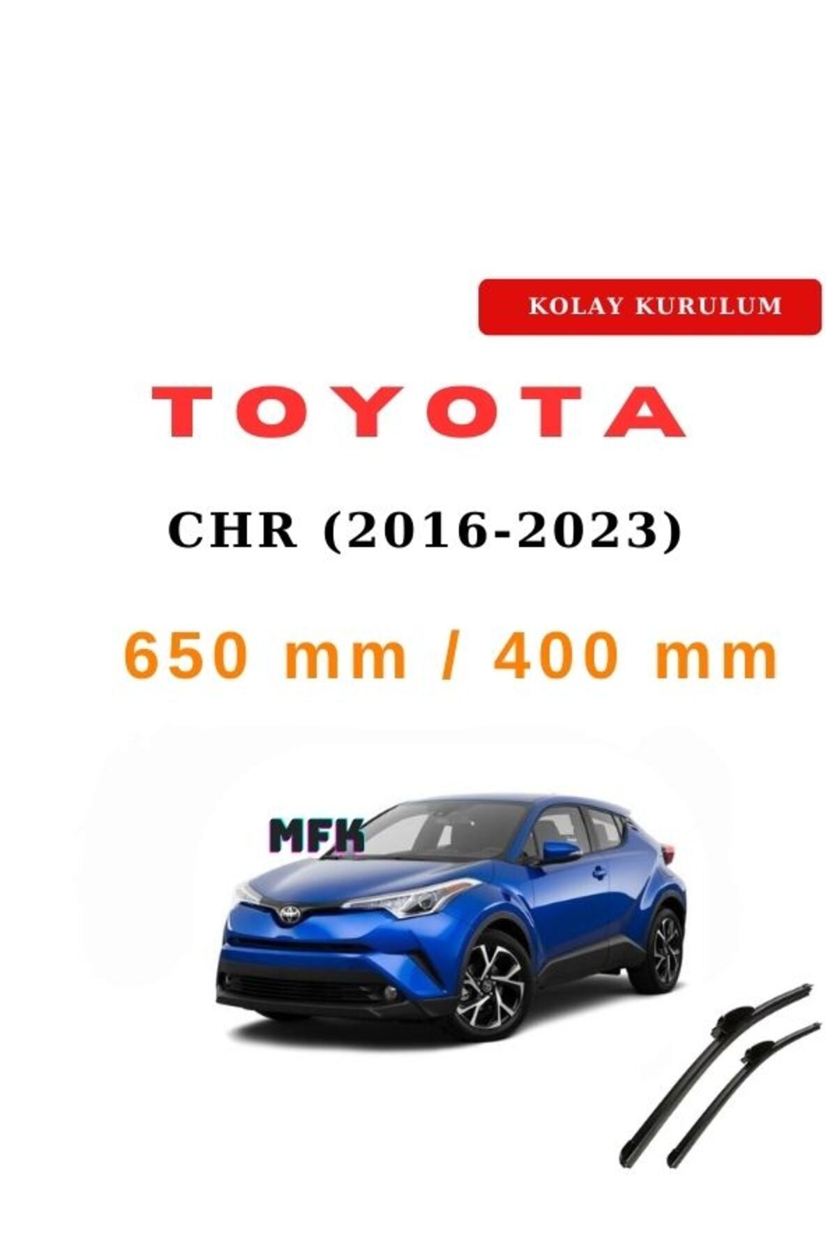 Toyota CHR (2016-2023) Fahrzeugspezifische Scheibenwischer vorne, zwei Stück