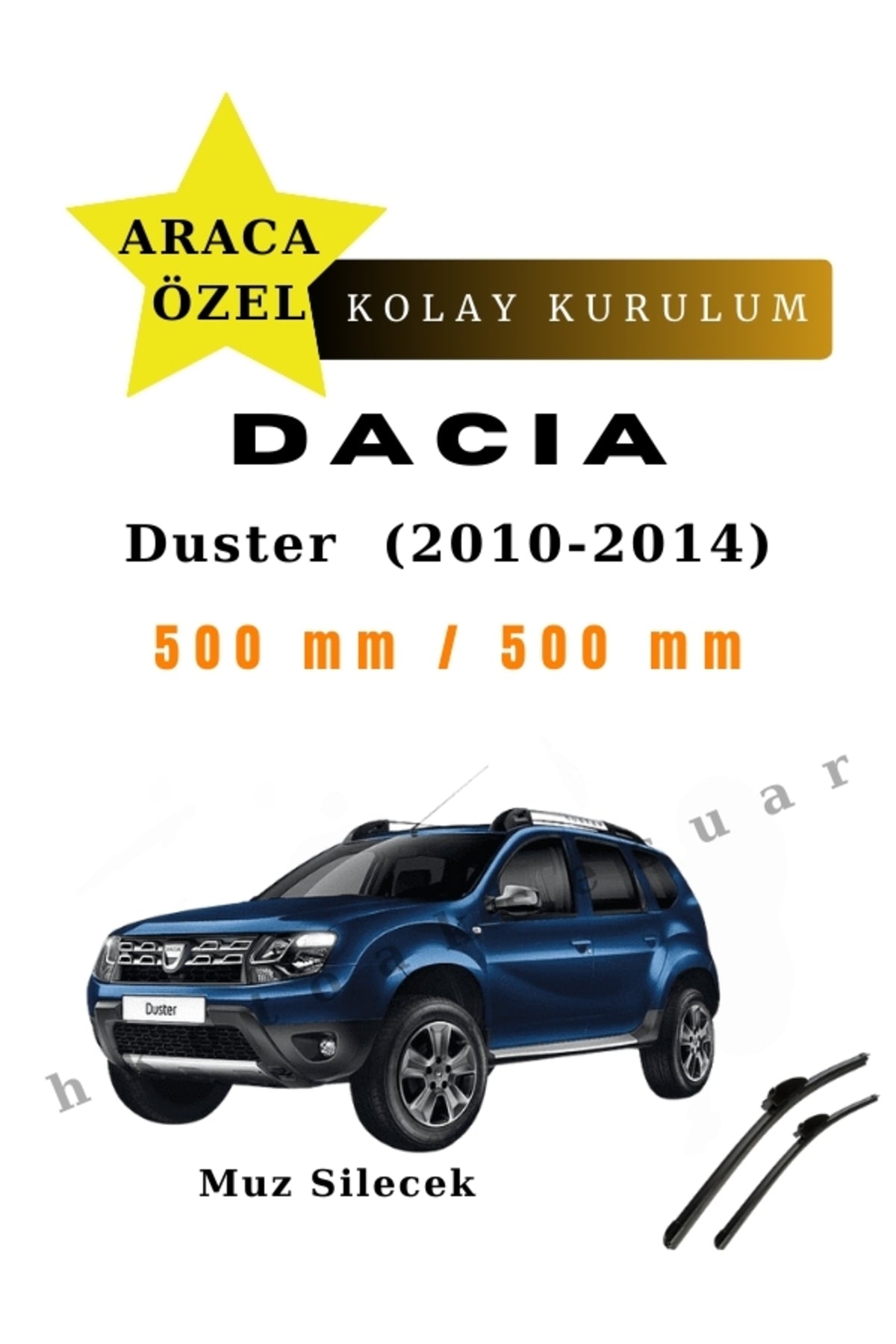 Dacia Duster (2010-2014) Vehicle-Specific Front Wipers (Set of Two)