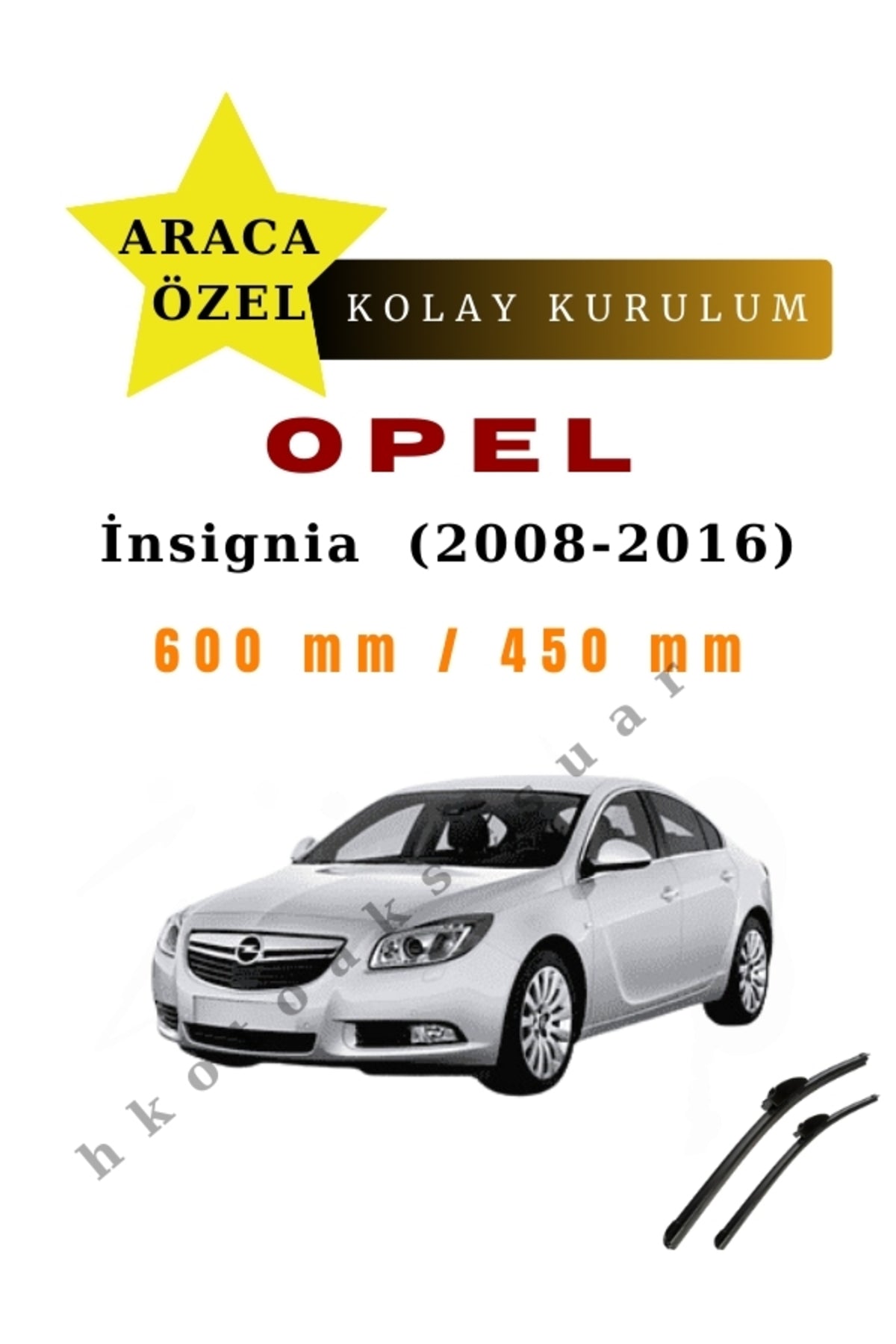 Opel Insignia (2008-2016) Vehicle-Specific Wiper Blades Front Pair