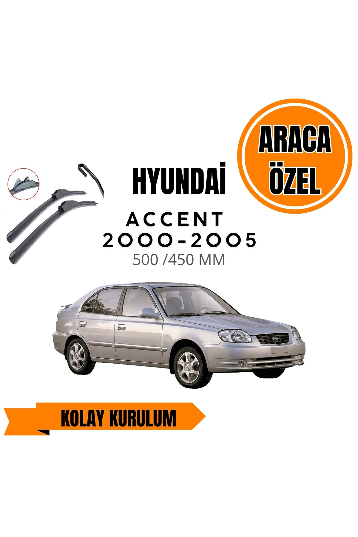 Hyundai Accent (2000-2005) Modellspezifische Scheibenwischer