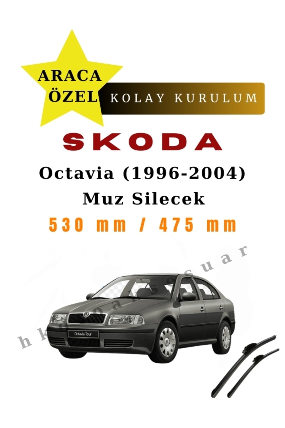 Skoda Octavia (1996-2004) Vehicle-Specific Wiper Blades Front Pair