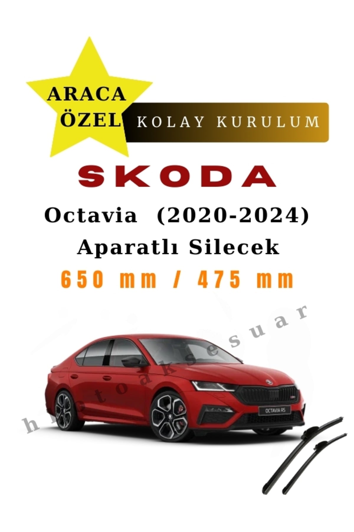 Skoda Octavia (2020-2024) Fahrzeugspezifische Scheibenwischer vorne zwei