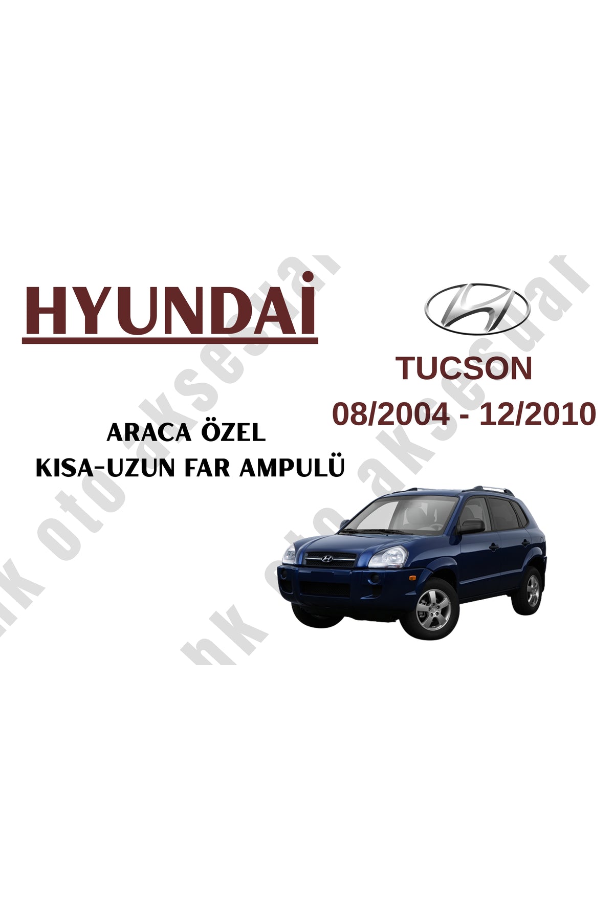 Hyundai Tucson 08/2004 - 12/2010 Fahrzeugspezifisches Abblend- und Fernlicht H4