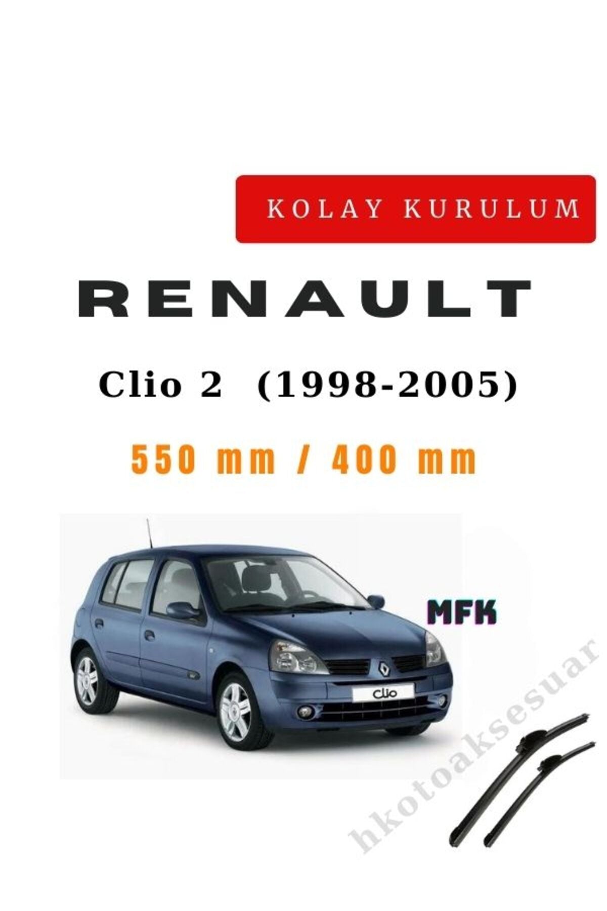 Renault Clio 2 (1998-2005) Fahrzeugspezifischer Scheibenwischer