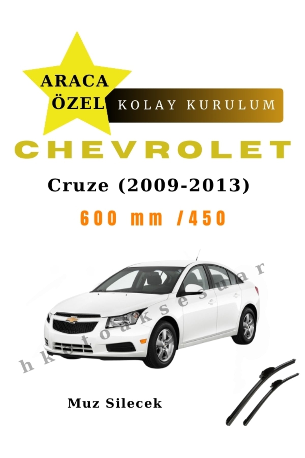 Chevrolet Cruze (2009-2013) Araca Özel Silecek