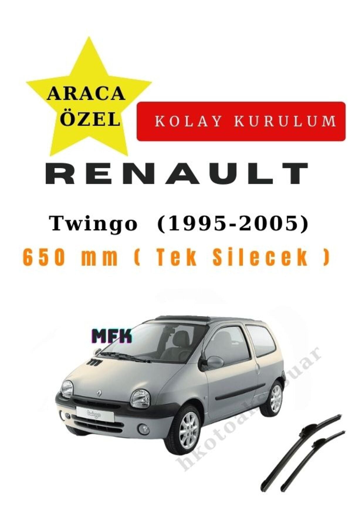Renault Twingo (1995-2005) Fahrzeugspezifische Scheibenwischer vorne