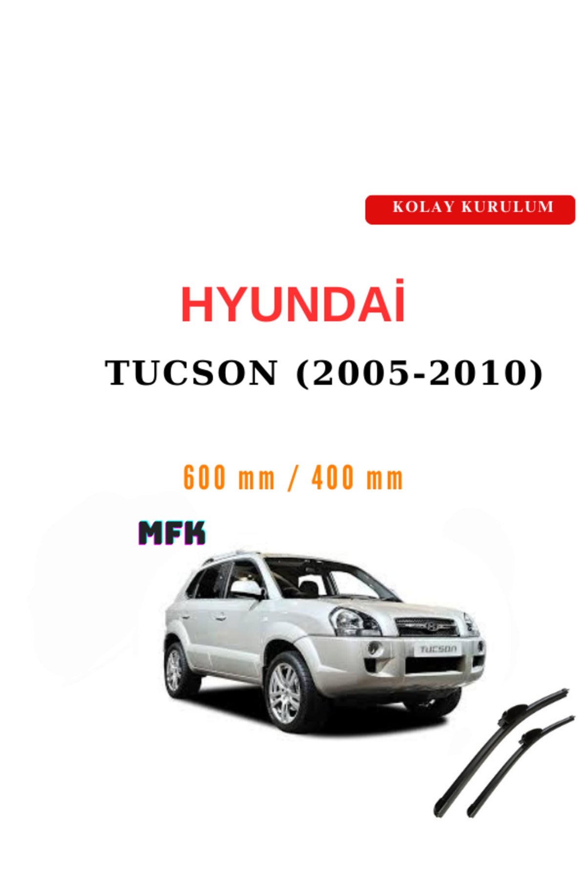 Hyundai Tucson (2005-2010) Fahrzeugspezifische Scheibenwischer