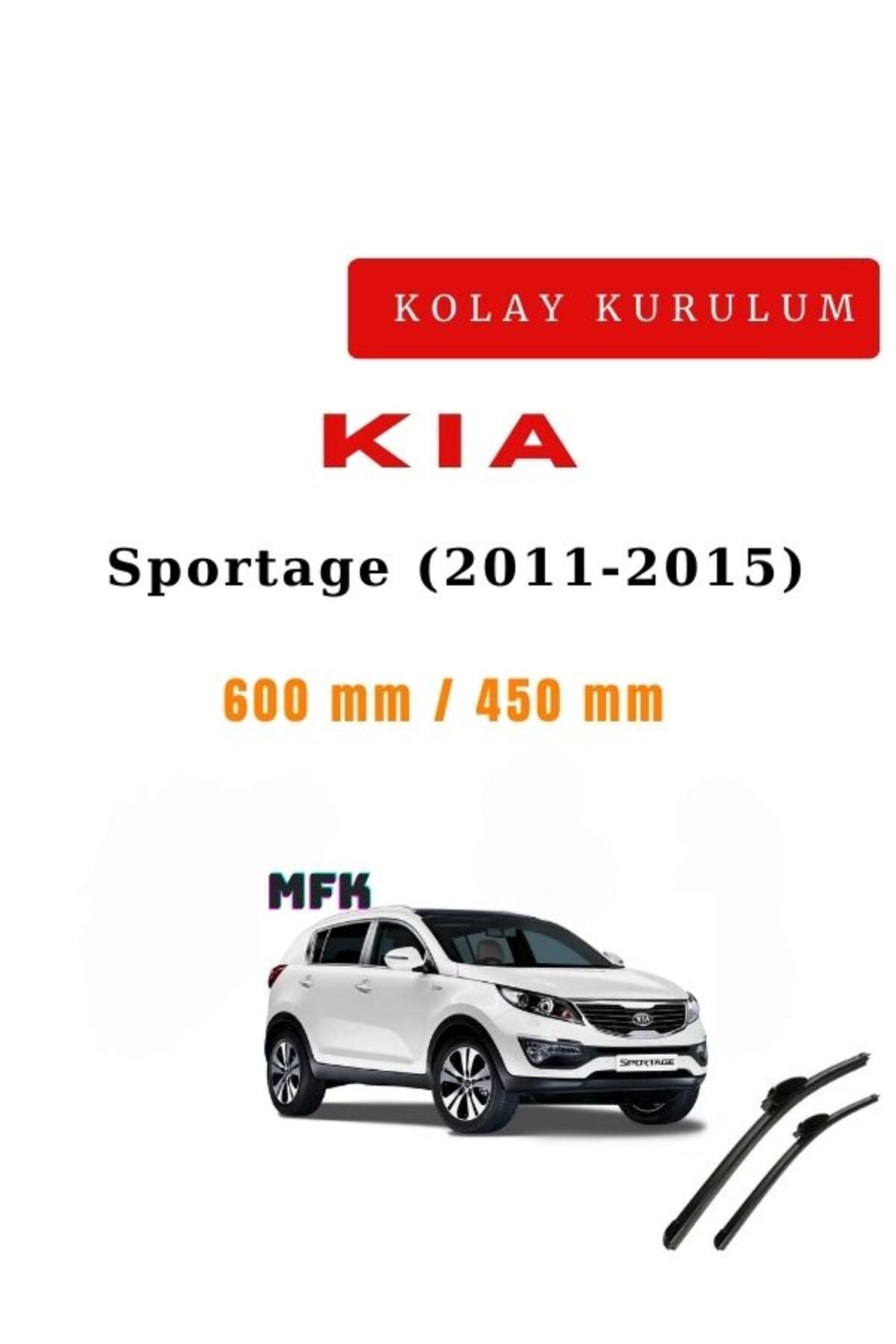 Kia Sportage (2011-2015) Araca Özel Silecek Ön İki