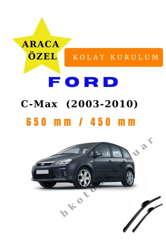 Ford C-Max (2003-2010) Modellbezogene Scheibenwischer Vorne Zweier-Set