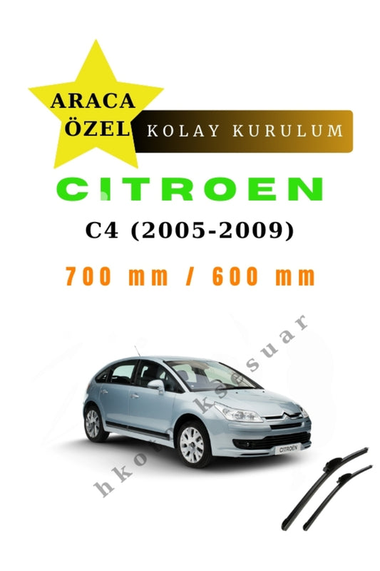 Citroen C4 (2005-2009) Spezifische Scheibenwischer vorne zwei