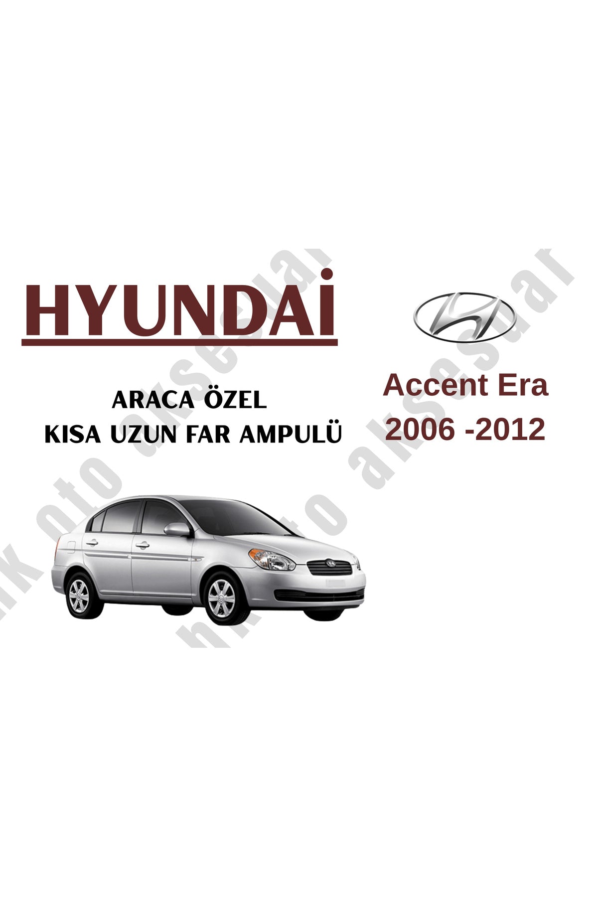 Hyundai Accent Era 2006-2012 Abblend-/Fernlicht Glühbirne H4