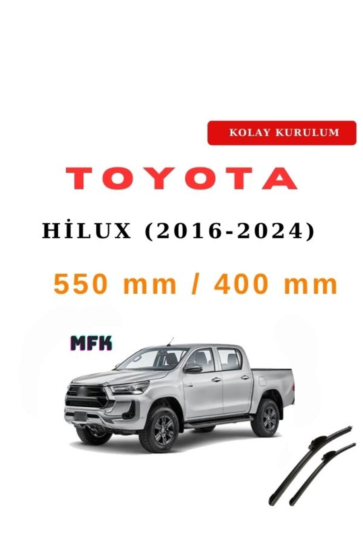 Toyota Hilux (2016-2024) Araca Özel Silecek