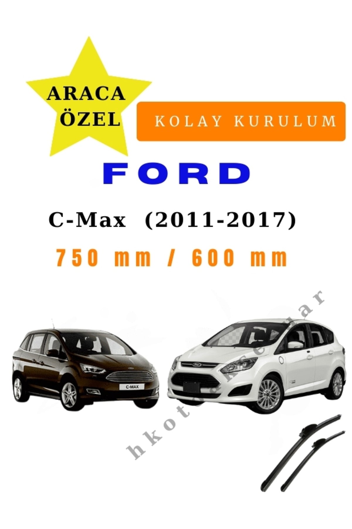 C-Max (2011-2017) Fahrzeugspezifische Scheibenwischer vorne (Paar)