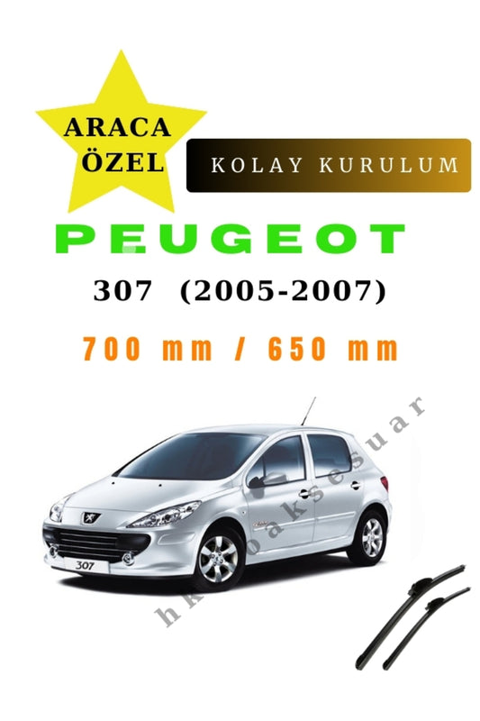Peugeot 307 (2005-2007) Fahrzeugspezifischer Scheibenwischer vorne, 2 Stück