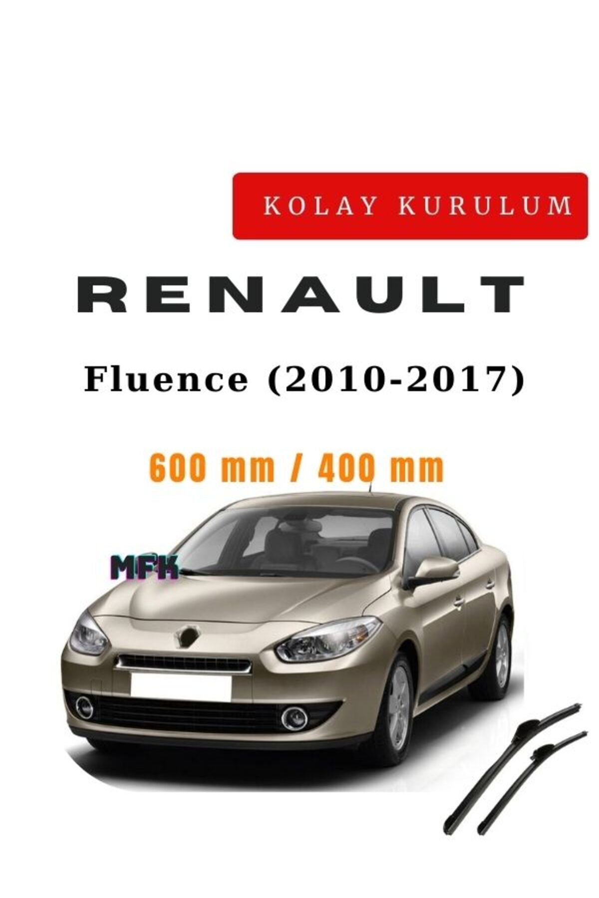 Renault Fluence (2010-2017) Fahrzeugspezifische Scheibenwischer