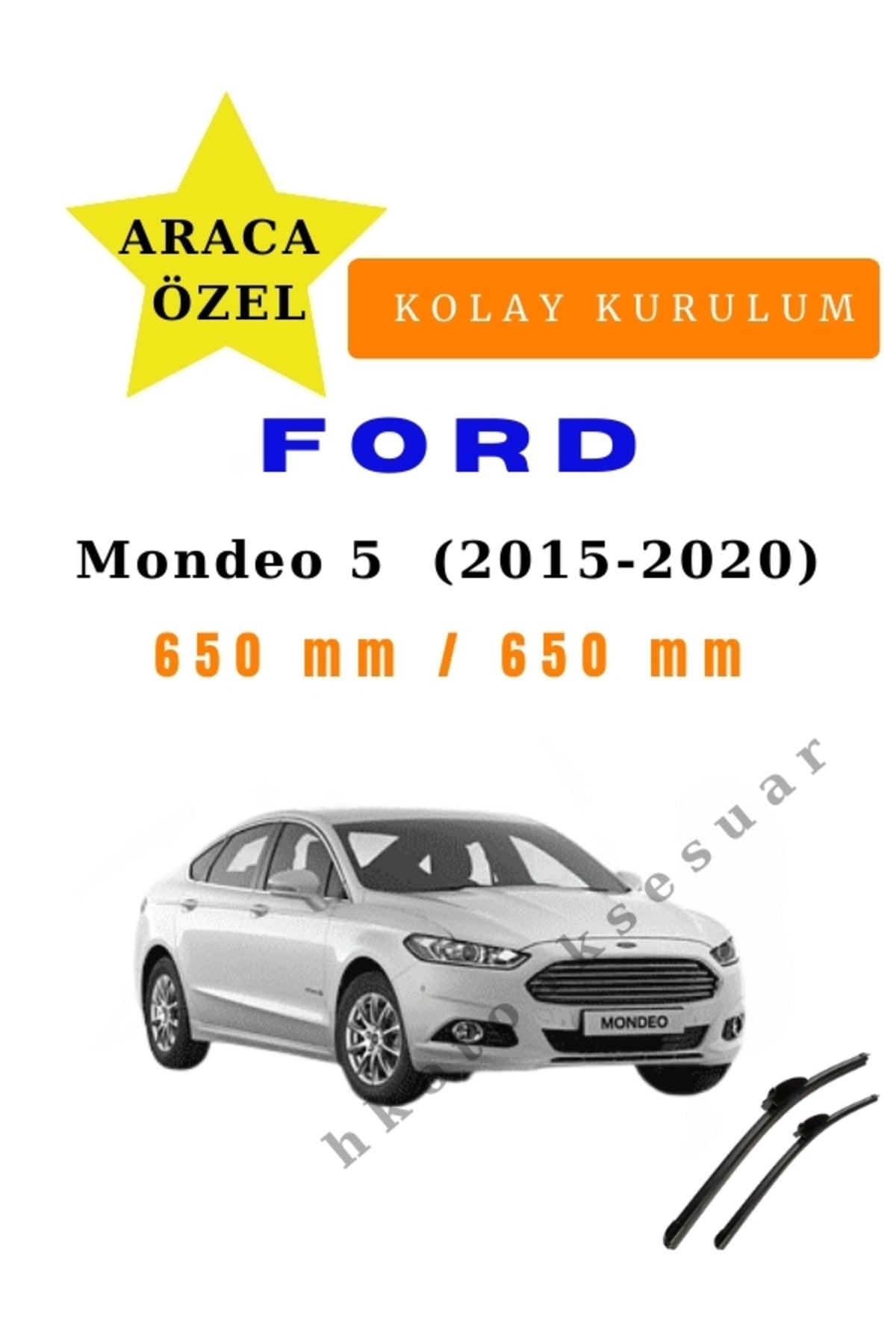 Ford Mondeo 5  (2015-2020) Araca Özel Sİlecek