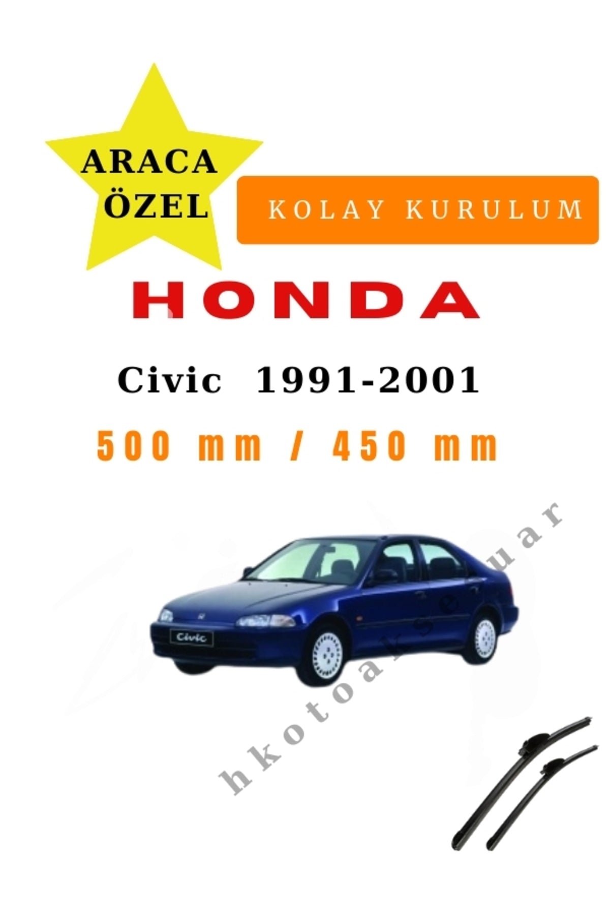 Honda Civic 1991-2001 Vehicle-Specific Wiper Blade