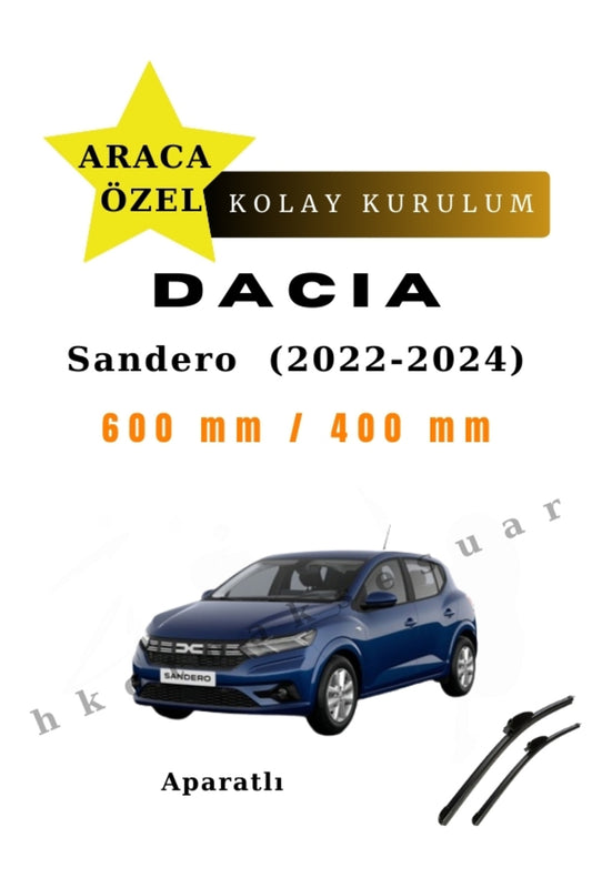 Dacia Sandero (2022-2024) Fahrzeugspezifische Scheibenwischer vorne (2 Stück)