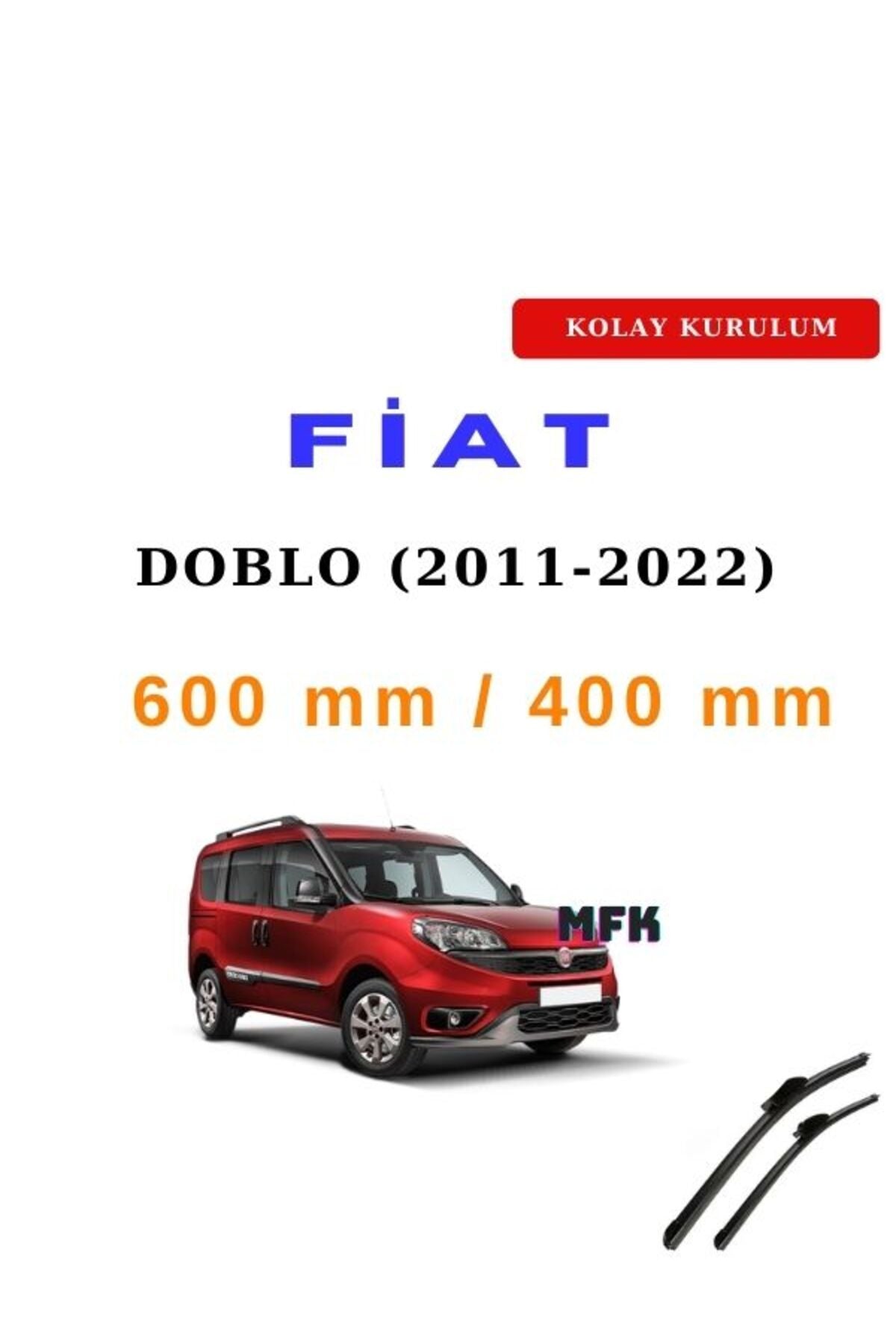 Fiat Doblo (2011-2022) Frontscheibenwischer-Set (2 Stück)