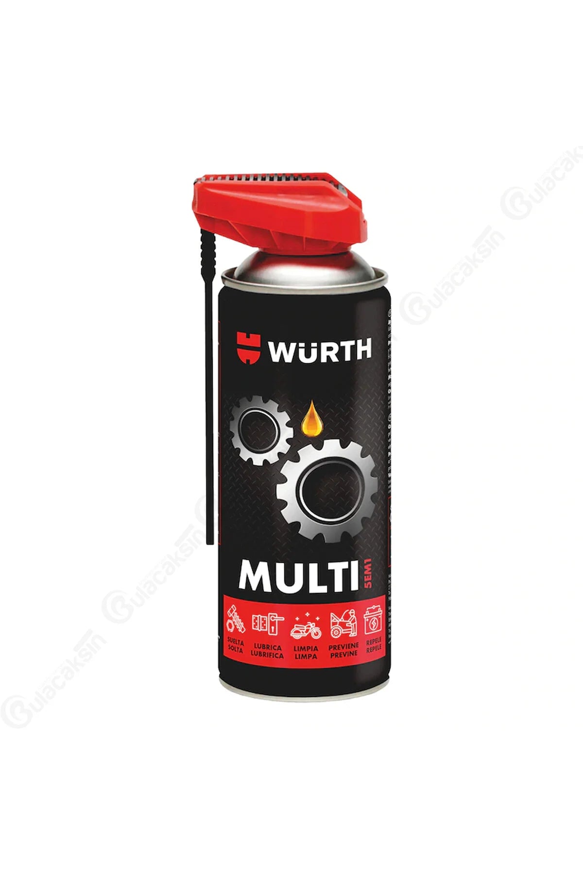 Würth Multi 5in1 Mehrzweckreinigungsspray 400 ml-Kobra-Sprühkopf