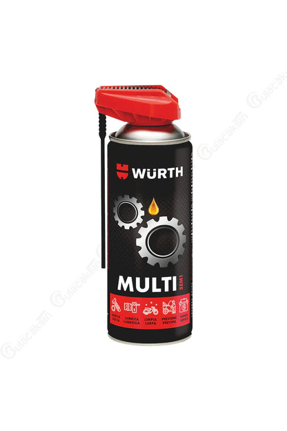 Würth Multi 5in1 Mehrzweckreinigungsspray 400 ml-Kobra-Sprühkopf