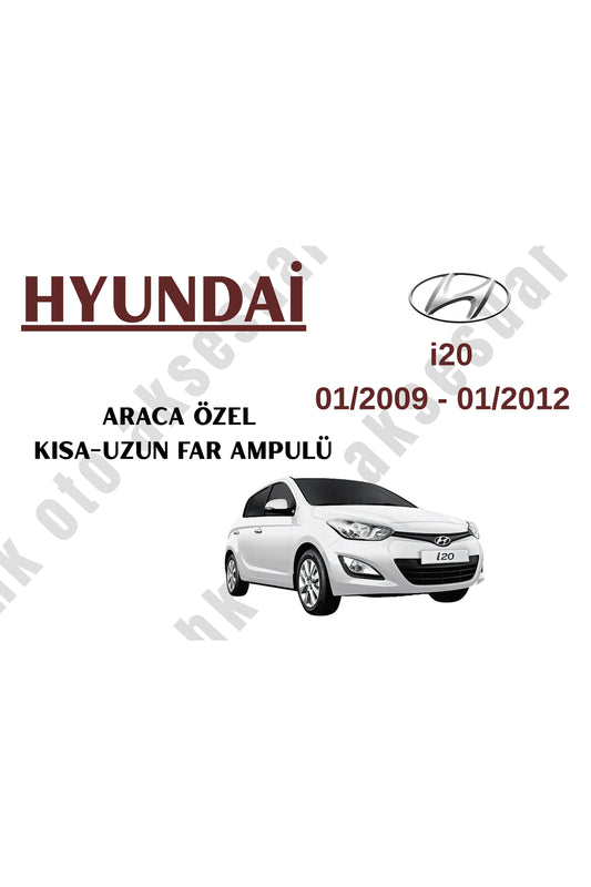 Hyundai i20 01/2009 - 01/2012 Vehicle-Specific H4 Low Beam and High Beam Bulb