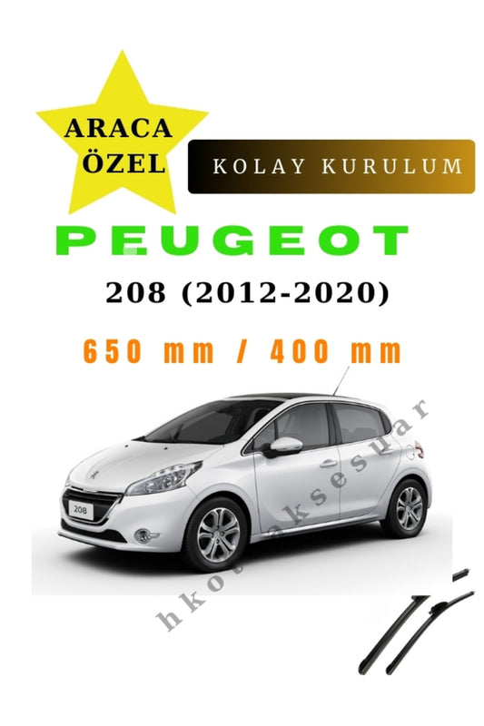 Peugeot 208 (2012-2020) Fahrzeugspezifische Scheibenwischer vorne, 2 Stück