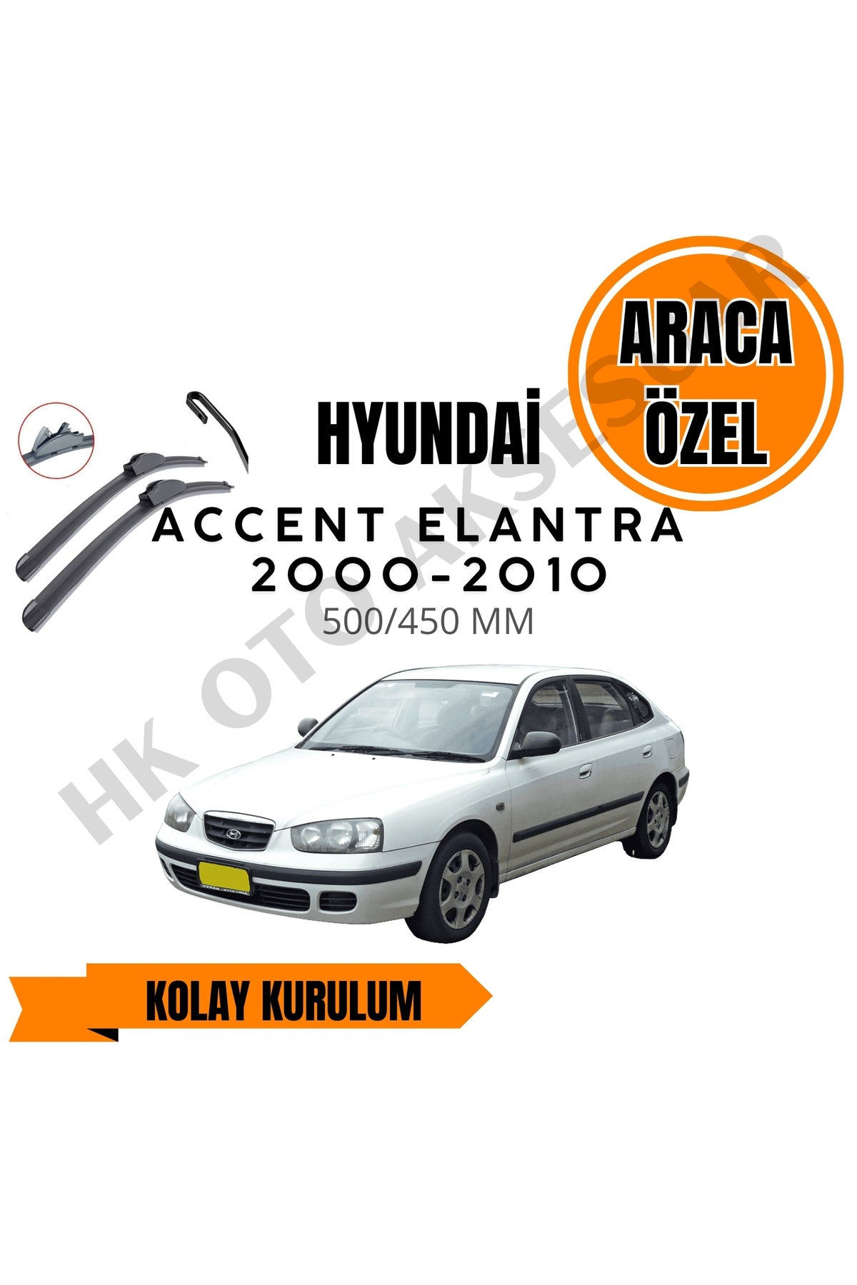 Hyundai Elantra (2000-2010) Araca Özel Silecek