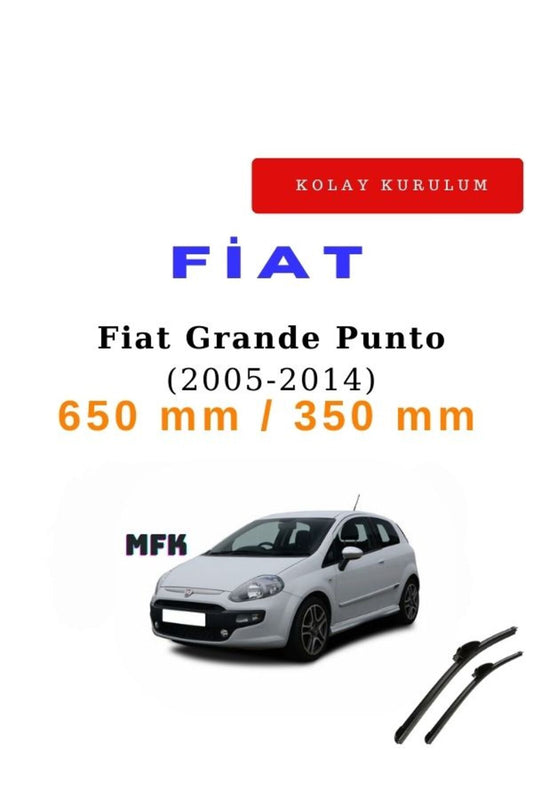 Fiat Grande Punto (2005-2014) Custom Wiper Blades - Front Pair