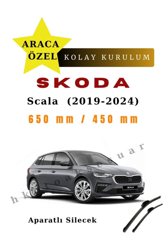 Skoda Scala (2019-2024) fahrzeugspezifische Scheibenwischer vorne, 2 Stück
