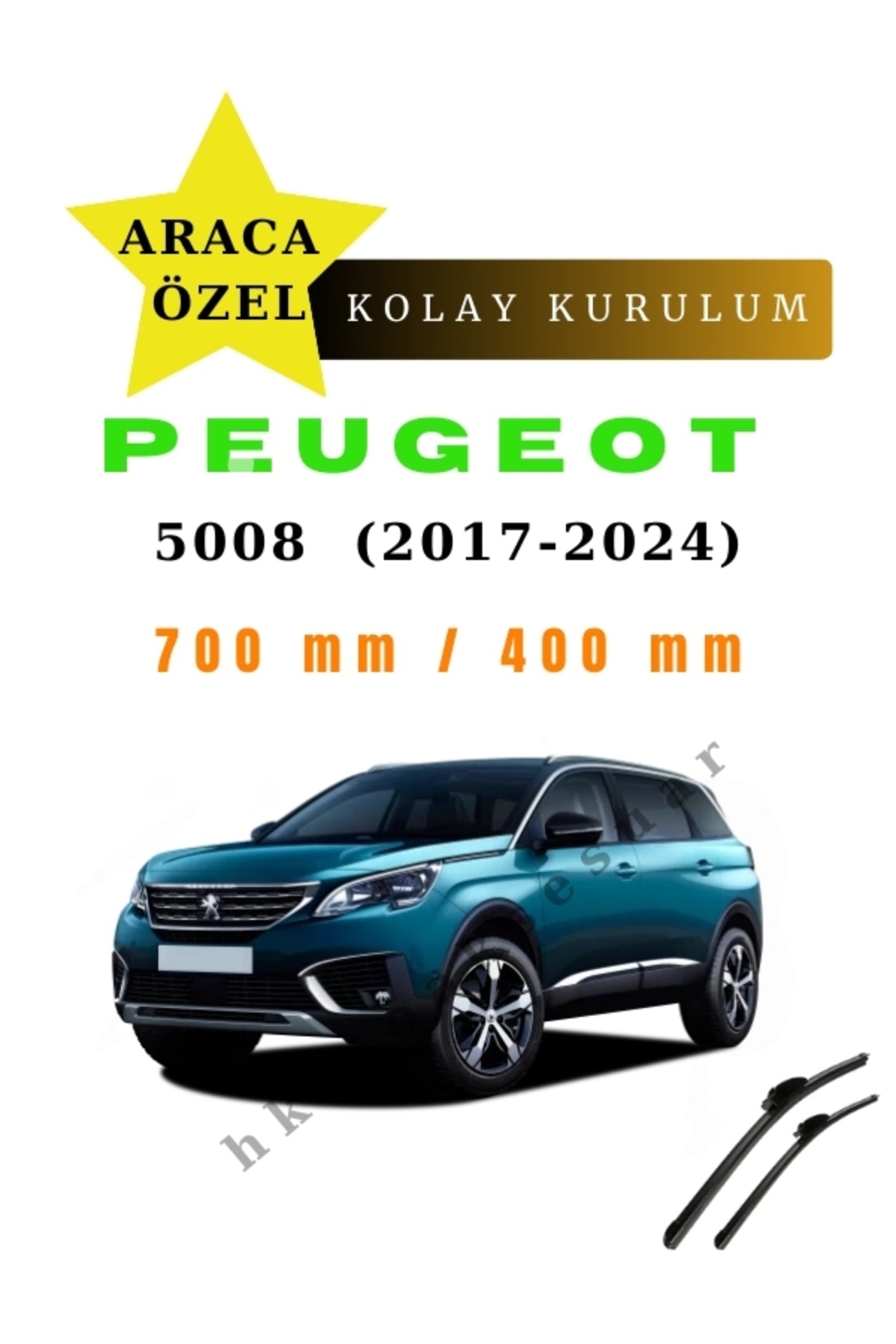 Peugeot 5008 (2017-2024) fahrzeugspezifische Scheibenwischer vorne (2 Stück)