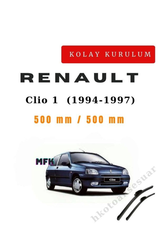Renault Clio 1 (1994-1997) Vehicle-Specific Front Wiper Blades (Set of 2)