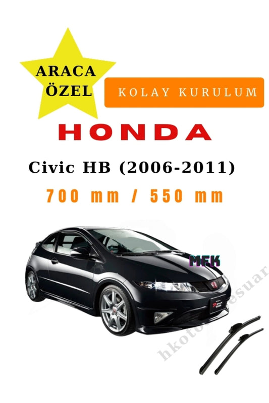 Honda Civic Schrägheck (2006-2011) Fahrzeugspezifische Scheibenwischer vorne, zwei