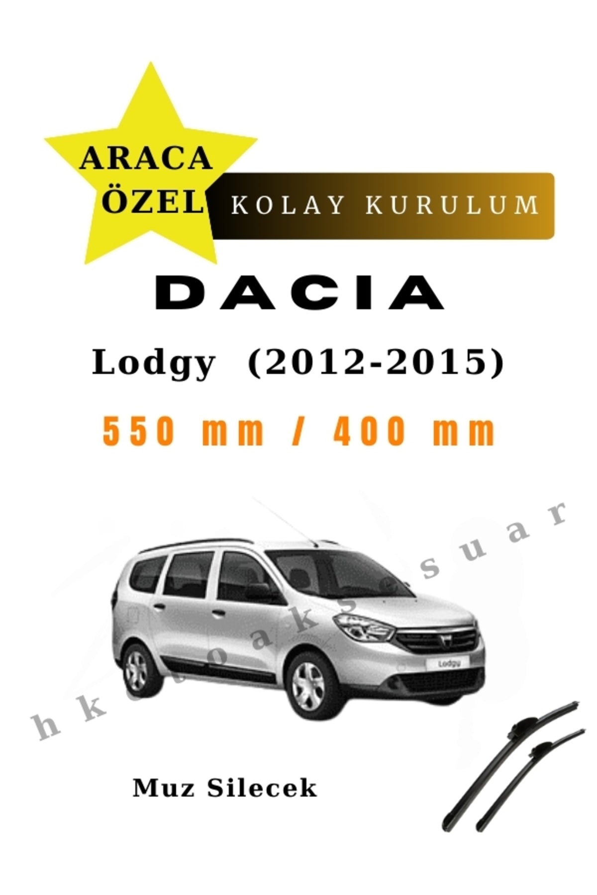 Dacia Lodgy (2012-2015) Vehicle Specific Wiper Blades - Front Pair