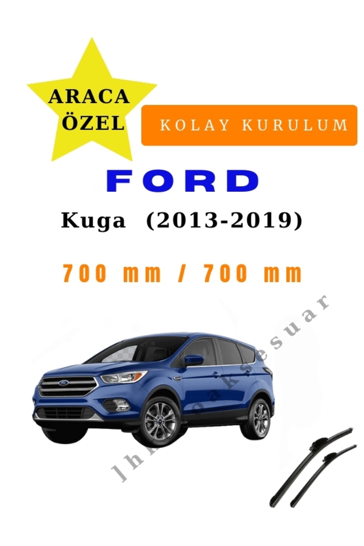Ford Kuga (2013-2019) Vehicle-Specific Front Wiper Blades (Set of 2)