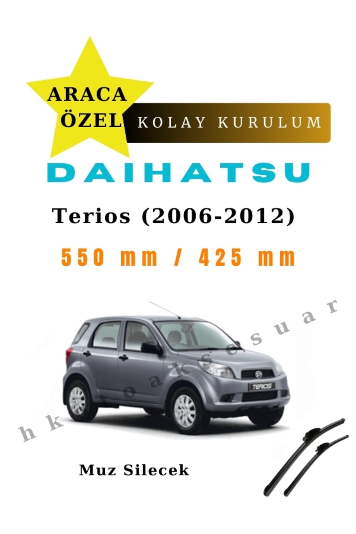 Daihatsu Terios (2006-2012) Fahrzeugspezifische Scheibenwischer vorne, zwei Stück